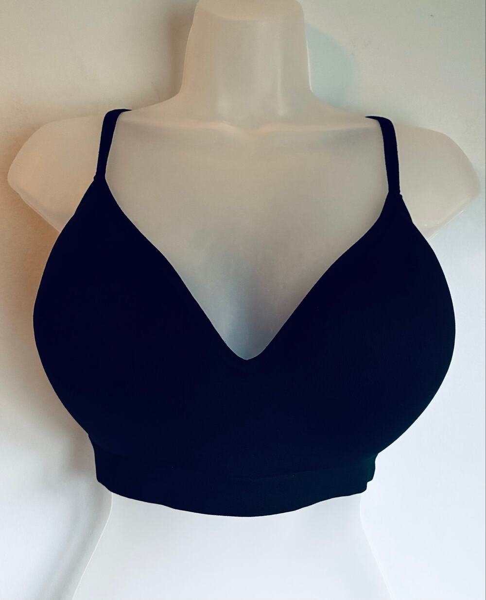 Victoria's Secret PINK Wireless Pushup Bra Black Padded Lounge Casual XXL